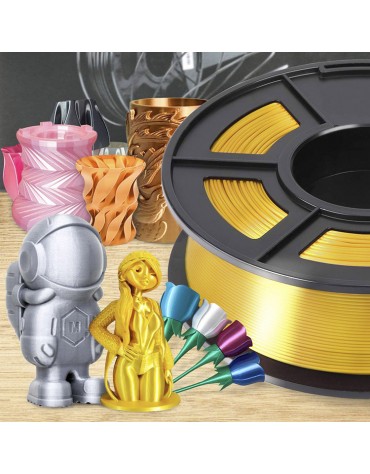 Filamento Silk Premium Pla 1,75mm Impresión 3d Seda Brillante Luz de Oro Filamento Silk Premium Pla 1,75mm Impresión 3d Seda Brillante Luz de Oro