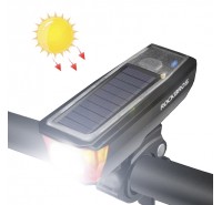 Luz Led Solar Para Bicicletas + Pito Recargable Rockbros