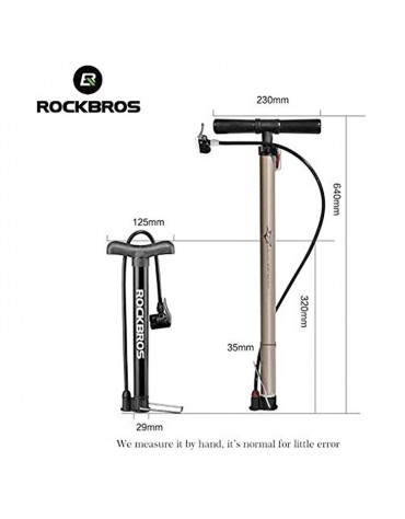 Bomba Aire Bicicleta Inflador Portátil Bidirección Rockbros Bomba Aire Bicicleta Inflador Portátil Bidirección Rockbros