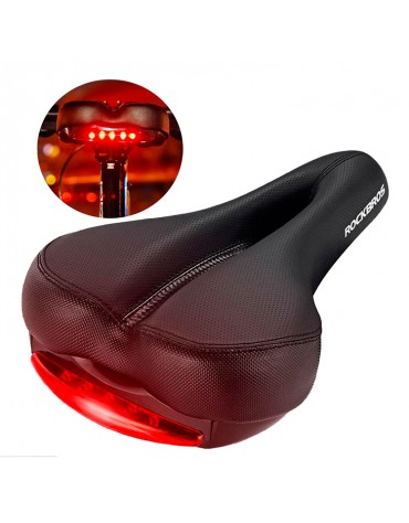 Sillín Para Bicicleta Con Luz Trasera Stop Rockbros | haplaz.com Sillín Para Bicicleta Con Luz Trasera Stop Rockbros | haplaz.com