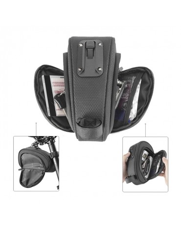 Bolso Sillín Bicicleta Alforja Estuche Ciclismo Rockbros C40 Bolso Sillín Bicicleta Alforja Estuche Ciclismo Rockbros C40