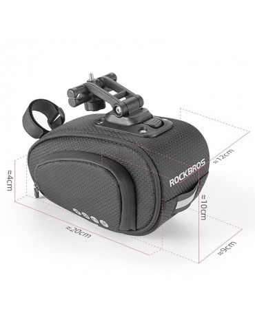 Bolso Sillín Bicicleta Alforja Estuche Ciclismo Rockbros C40 Bolso Sillín Bicicleta Alforja Estuche Ciclismo Rockbros C40