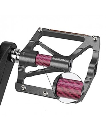Pedales Bicicleta Mtb En Aluminio Grip Reflectivos Rockbros Pedales Bicicleta Mtb En Aluminio Grip Reflectivos Rockbros