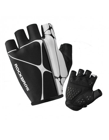 Guantes Medio Dedo Ciclismo Originales Rockbros Reflectivos S268 Guantes Medio Dedo Ciclismo Originales Rockbros Reflectivos S268