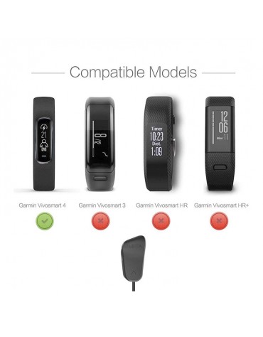Cargador Compatible Garmin Vivosmart 4 Cable Con Puerto Usb Cargador Compatible Garmin Vivosmart 4 Cable Con Puerto Usb