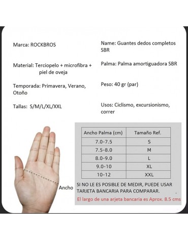 Guantes Rockbros Para Ciclismo / Moto Touch Screen Transpirables Guantes Rockbros Para Ciclismo / Moto Touch Screen Transpirables