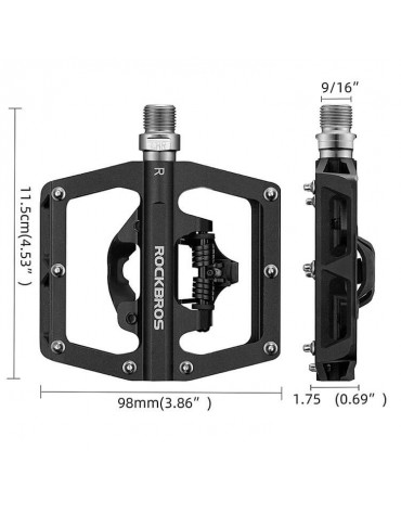 Pedales Doble Propósito Rockbros Bicicleta Mtb Bmx Premium | haplaz.com Pedales Doble Propósito Rockbros Bicicleta Mtb Bmx Premium | haplaz.com