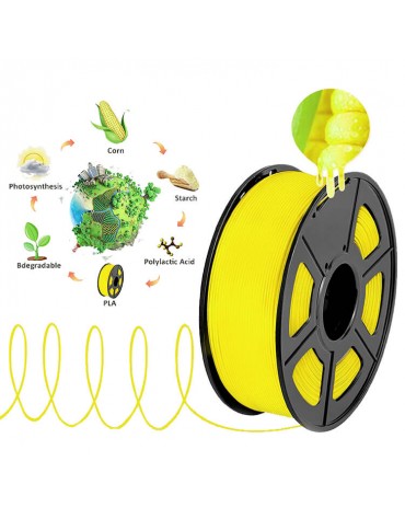 Filamento PLA Amarillo 1.75mm Rollo Premium para Impresión 3D Filamento PLA Amarillo 1.75mm Rollo Premium para Impresión 3D