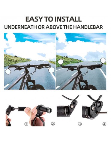 Espejos Retrovisores Rockbros FK-271 Ciclismo | haplaz.com Espejos Retrovisores Rockbros FK-271 Ciclismo | haplaz.com