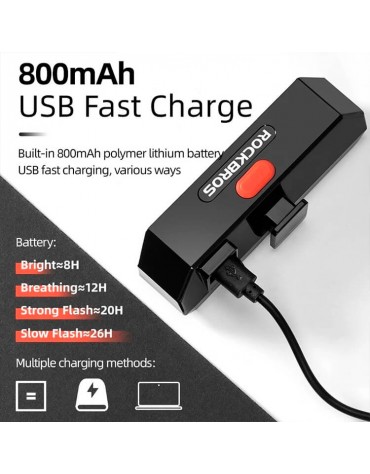 Luz Trasera Stop + Direccionales Bicicleta Rockbros Laser | haplaz.com Luz Trasera Stop + Direccionales Bicicleta Rockbros Laser | haplaz.com