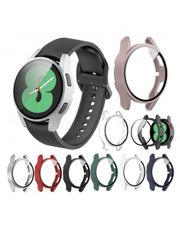 Protector Carcasa Samsung Galaxy Watch 4 Case 40mm Vidrio Templado|haplaz Protector Carcasa Samsung Galaxy Watch 4 Case 40mm Vidrio Templado|haplaz