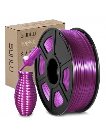 Filamento Sunlu Morado PLA Silk 1 KG de 1.75mm Brillo de Seda | haplaz.com Filamento Sunlu Morado PLA Silk 1 KG de 1.75mm Brillo de Seda | haplaz.com