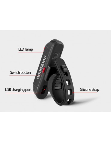 Luz Trasera Rockbros WR01A Original Para Ciclismo | haplaz.com Luz Trasera Rockbros WR01A Original Para Ciclismo | haplaz.com