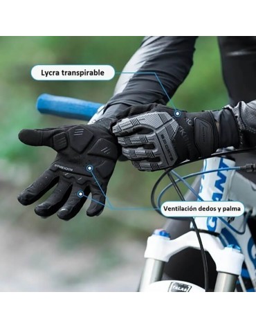 Guantes Rockbros Ciclismo Moto Térmico Táctil Relleno Gel | haplaz.com Guantes Rockbros Ciclismo Moto Térmico Táctil Relleno Gel | haplaz.com