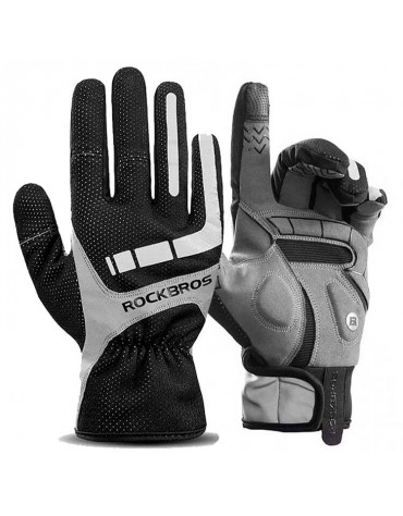 Guantes Moto Ciclismo Rockbros Térmico Reflectivos Táctiles | haplaz.com Guantes Moto Ciclismo Rockbros Térmico Reflectivos Táctiles | haplaz.com