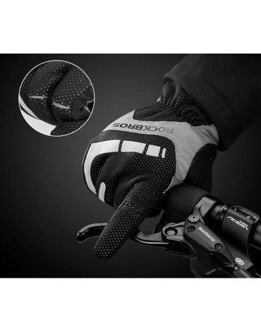 Guantes Moto Ciclismo Rockbros Térmico Reflectivos Táctiles | haplaz.com Guantes Moto Ciclismo Rockbros Térmico Reflectivos Táctiles | haplaz.com