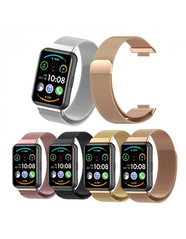 Manilla Metálica Para Huawei Watch Fit 2 Pulso Milanesa Acero | haplaz.com Manilla Metálica Para Huawei Watch Fit 2 Pulso Milanesa Acero | haplaz.com