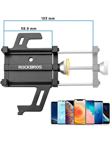 Soporte Celular Para Moto O Bicicleta Base Rockbros | haplaz.com Soporte Celular Para Moto O Bicicleta Base Rockbros | haplaz.com