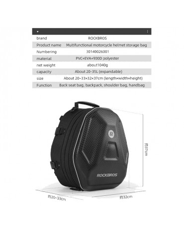 Maleta Rockbros Para Moto Porta Casco Morral Tank Bag Maleta Rockbros Para Moto Porta Casco Morral Tank Bag