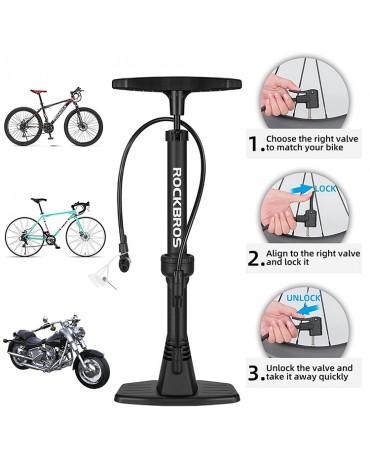Bomba de Aire Rockbros Air-9 Barómetro Ciclismo | haplaz.com Bomba de Aire Rockbros Air-9 Barómetro Ciclismo | haplaz.com