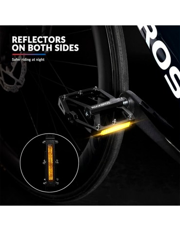 Pedales de Bicicleta Reflectivos Rockbros Ruta Montaña | haplaz.com Pedales de Bicicleta Reflectivos Rockbros Ruta Montaña | haplaz.com