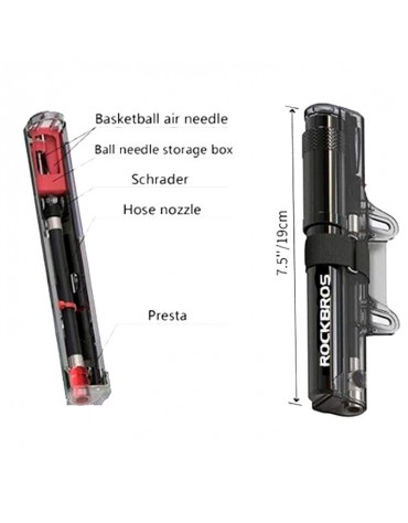 Bomba de Aire Para Bicicleta Rockbros 150PSI | haplaz.com Bomba de Aire Para Bicicleta Rockbros 150PSI | haplaz.com
