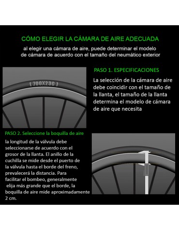 Neumático Bicicleta Rockbros 700 x 25c-35c 48mm Presta Schrader | haplaz.com Neumático Bicicleta Rockbros 700 x 25c-35c 48mm Presta Schrader | haplaz.com