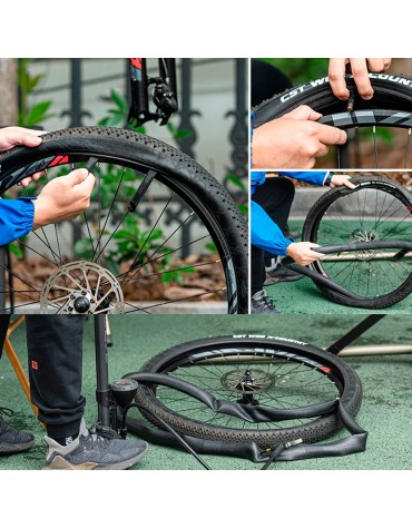 Neumático Bicicleta Rockbros 700 x 25c-35c 48mm Presta Schrader | haplaz.com Neumático Bicicleta Rockbros 700 x 25c-35c 48mm Presta Schrader | haplaz.com