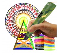 Lápiz 3D + 24 Filamentos Bolígrafo Escritura Dibujo 3D