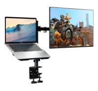 Base Soporte Doble Para Portátil y Monitor Graduable