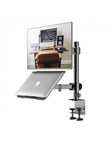 Base Soporte Doble Para Portátil y Monitor Graduable Base Soporte Doble Para Portátil y Monitor Graduable