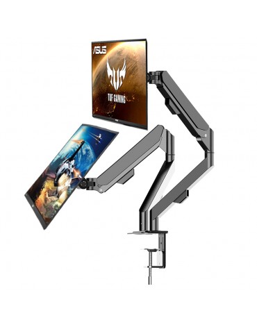 Soporte de Doble Brazo Para 2 Monitores o Pantallas | haplaz.com Soporte de Doble Brazo Para 2 Monitores o Pantallas | haplaz.com