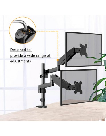 Soporte Para Monitores Brazo Doble Para Pantallas | haplaz.com Soporte Para Monitores Brazo Doble Para Pantallas | haplaz.com