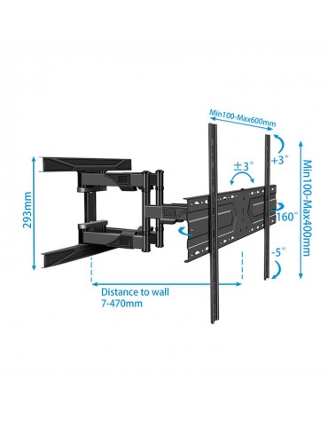 Soporte de Pared Para TV DE 45" A 75" | haplaz.com Soporte de Pared Para TV DE 45" A 75" | haplaz.com