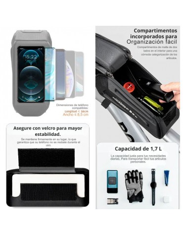 Bolso Rockbros Porta Celular Herramientas Ciclismo haplaz.com Bolso Rockbros Porta Celular Herramientas Ciclismo haplaz.com