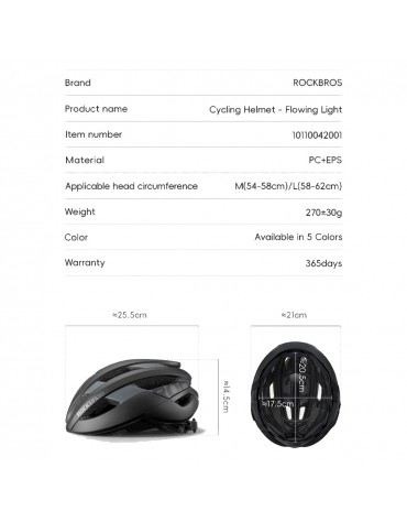 Casco Certificado Rockbros Ciclismo Ajustable Ligero Casco Certificado Rockbros Ciclismo Ajustable Ligero