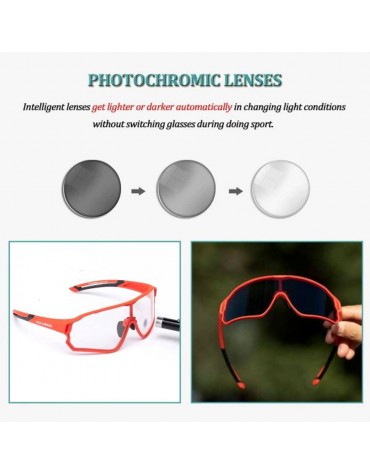 Gafas Lentes Fotocromáticos Rockbros UV400 Ciclismo Gafas Lentes Fotocromáticos Rockbros UV400 Ciclismo