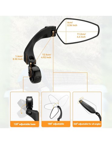 Espejos Retrovisores Rockbros Para Bicicleta | haplaz.com Espejos Retrovisores Rockbros Para Bicicleta | haplaz.com
