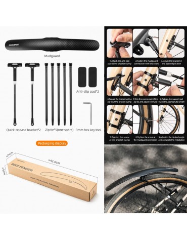 Guardabarro Rockbros Para Bicicleta Ligero Ajustable | haplaz.com Guardabarro Rockbros Para Bicicleta Ligero Ajustable | haplaz.com