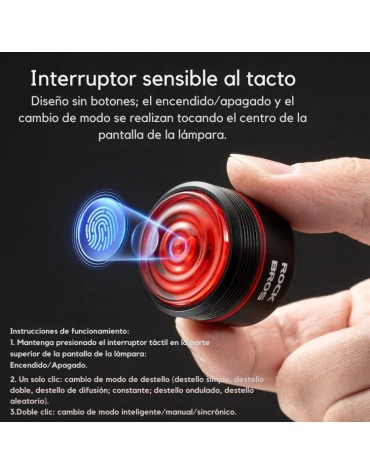 Luz trasera Rockbros 24720006001 Luz trasera Rockbros 24720006001