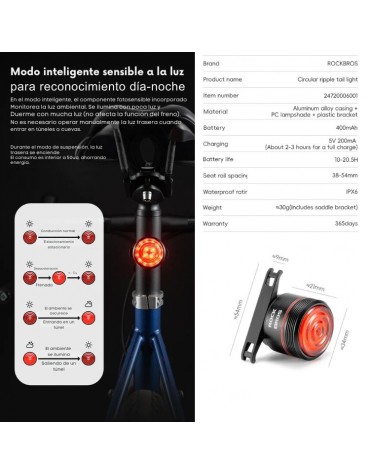Luz Trasera bicicleta Luz Trasera bicicleta