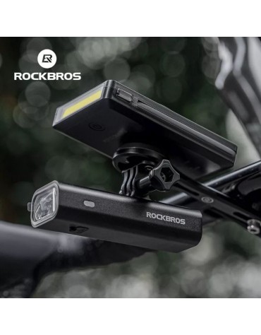 Luz Frontal + Powerbank Rockbros 10000mah Soporte Bicicleta Luz Frontal + Powerbank Rockbros 10000mah Soporte Bicicleta