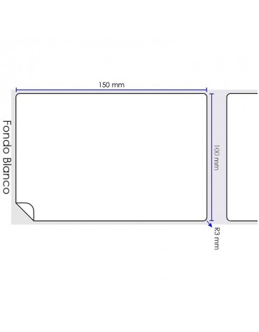Rollo 350 Etiquetas Térmicas Adhesivas 100X150mm Directas Rollo 350 Etiquetas Térmicas Adhesivas 100X150mm Directas